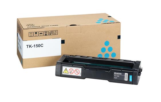 9412766  1T05JKCNL0 Toner Kyocera TK-150C, cyan toner 6.000 sider ved 5 %